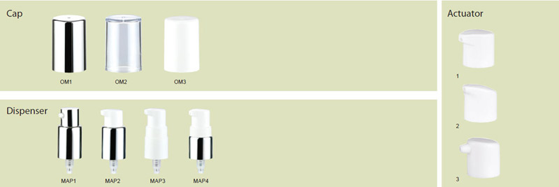 Cap, Dispenser & Actuator